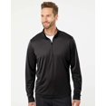 thumbnail image 1 of Adidas Mens Lightweight Quarter-Zip Pullover, XS, Black, 1 of 1