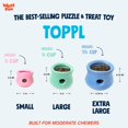 thumbnail image 5 of WEST PAW Zogoflex Limited Edition Toppl Treat Dispensing Dog Toy Puzzle - Interactive Chew Toys for Dogs - Dog Toy for Moderate Chewers Fetch Catch - Holds Kibble Treats Large 4"" Mint, 5 of 5