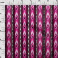 thumbnail image 2 of oneOone Coton Popeline Rayé & Imprimé Ikat Géométrique Tissu à Coudre BTY 42 Pouces de Large, 2 of 4