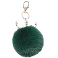 thumbnail image 1 of Bangcool Christmas Key Chain Creative Elk Pompom Key Ring Pendant Purse Charm Bag Charm, 1 of 9