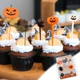 thumbnail image 5 of Todaioua Halloween Picks 3.3 Inch - Pumpkin Cat Ghost Cartoon Toothpicks for Bento Box Fruit Decor, Mini Multicolored Party Accessories for Birthday Wedding Holiday Celebrations​​, 5 of 5