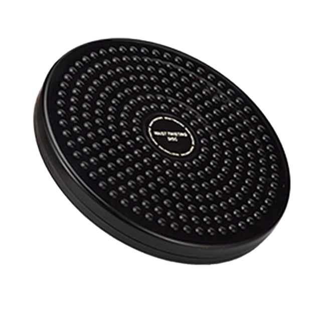 Black Waist Twister Disc Fitness Equipment For Home Workout Abdominal Exercise Machine 24.5Cm Size Non Slip Surface For Core Training And Body Shaping