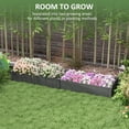 thumbnail image 4 of Outsunny Wooden Raised Garden Bed 2 Planter Box with Fabric Liner for Home Planting, 4 of 10