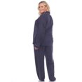 thumbnail image 4 of White Mark Women's Polka Dots Long Sleeve Button-Down Pajama Set, 4 of 5