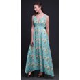 thumbnail image 4 of Bimba Robe Longue de Villégiature à Imprimé Floral pour Femmes, à Cordon, Bretelles Spaghetti, Tenue de Plage - Moyen, 4 of 4