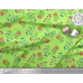 thumbnail image 3 of Soimoi Feuilles de Voile de Coton & Imprimé Floral de Fleurs Roses par la Cour 56 Pouces de Large, 3 of 3