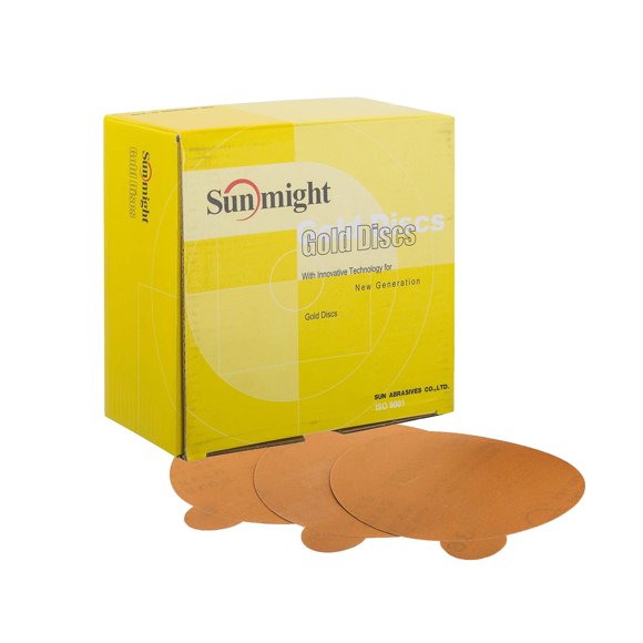 Sunmight Gold 6"" 180G PSA No Hole Disc 02310 100 Discs