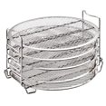 thumbnail image 1 of CIMAXIC 1 Set 5 Layers Dehydrator Rack Air Fryer Cooker Rack Stainless Steel Stand Accessories Compatible with Ninja Grill 6.5 Quarts and 8 Quarts (Assorted Color),8.27"X7.87"X6.3", 1 of 4