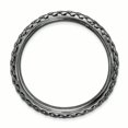 thumbnail image 2 of Sterling Silver Stackable Expressions Polished Black-plate Wave Ring Size 9, 2 of 3