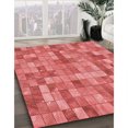 thumbnail image 3 of Ahgly Tapis Rectangulaire Lavable en Machine Rouge Rubis, 8 Pieds x 12 Pieds, 3 of 7