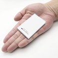 thumbnail image 1 of Attom Tech USB Output Super Slim Power Bank Ultra Thin 3000mAh Portable charger, Micro USB and USB-c Dual Input Ports Mini External Phone Battery Pack Small Emergency Phone Power Backup (Whi, 1 of 4