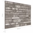 thumbnail image 4 of vidaXL 3D Wall Panels with Dark Grey Brick Design 10 pcs EPS, 4 of 4