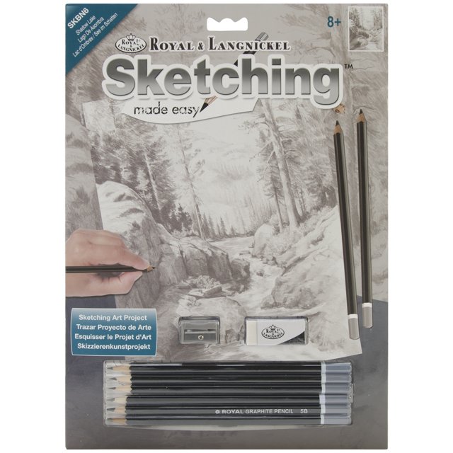 Royal & Langnickel(R) Sketching Made Easy Kit 9"X12"-Shadow Lake - SKBN-6