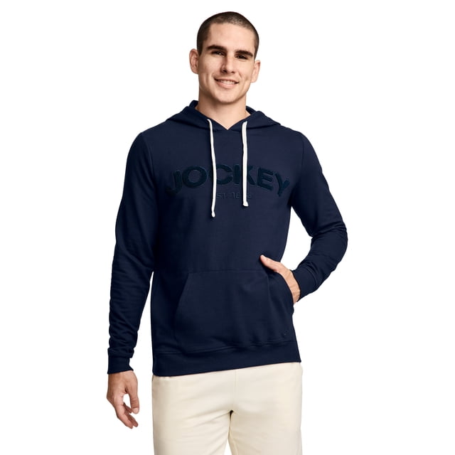 Jockey Men's Lightweight Cotton Blend Fleece Hoodie
