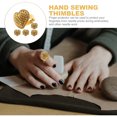 thumbnail image 4 of 5Pcs Hand Sewing Thimbles Professional Sewing Protectors Portable Sewing Thimbles for Household, 4 of 8