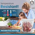 thumbnail image 4 of Sac de Rangement Alimentaire en Silicone 102oz TTG Ensemble de 2] Sacs de Congélation Réutilisables - Couvercles pour Aliments Zéro Déchet et Contenants Contenants en Silicone Réutilisables avec Couvercle, sous Vide, Sacs Très Grands, 4 of 4