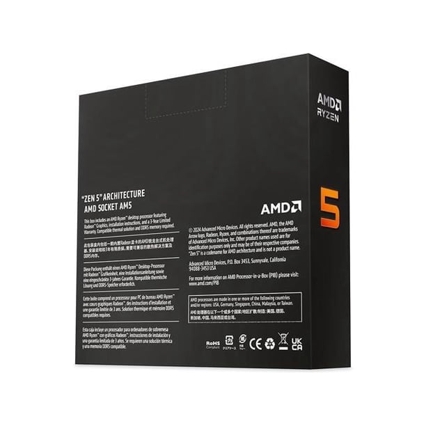AMD Ryzen 5 9600X - 3.9 GHz - 6-core - 12 threads - 32 MB cache