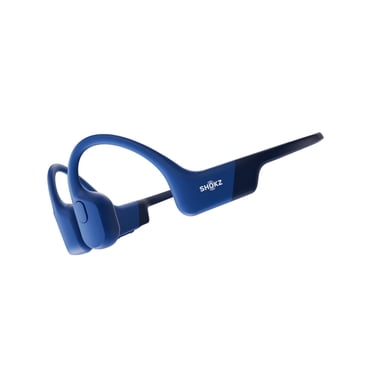 Shokz OpenRun Bone Conduction Waterproof Bluetooth Headphones for Sports (Formerly Aeropex), Blue