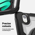thumbnail image 4 of XYX Case for iPad Mini 7 A17 Pro 2024/Mini 6 2021 8.3 Inch 7th/6th Gen with Rotating Stand, Shoulder Strap, 2in1 Shockproof Cover, Transparent, 4 of 7