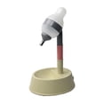 thumbnail image 1 of Chat Debout Distributeur d'Eau Polyvalent Réglable Hauteur Distributeur Automatique de Bouteille d'Eau de Chien pour Chats Chiens Animaux de Compagnie Beige Fond, 1 of 13