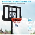 thumbnail image 3 of Kojooin Portable Basketball Hoop – 5.2FT to 10FT Adjustable Height, 44" Backboard Goal System for Kids, 3 of 7
