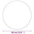 thumbnail image 4 of vidaXL Wall Mirror 60 cm Round Glass, 4 of 4