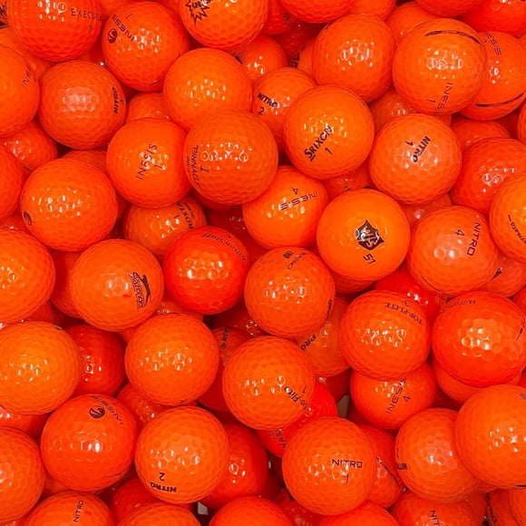 Mulligan - 48 balles de golf récupérées mix 5A/4A, oranges