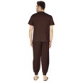 thumbnail image 4 of Inkmeso Ensemble de Pyjama Uni pour Hommes, Manches Courtes, Vêtement de Nuit à Col Rond, Ensemble de Pj, 4 of 7