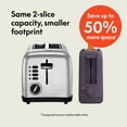 thumbnail image 4 of bella 2-Slice Slim Toaster with Extra Long Slot, 6 Setting Shade Control with Reheat & Cancel Buttons, Plum, 4 of 14