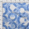 thumbnail image 3 of oneOone Velvet Medium Blue Fabric Geometrical Sewing Craft Projects Fabric Prints By Yard 58 Inch Wide, 3 of 4