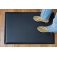 thumbnail image 3 of Rocelco 32" Height Adjustable Standing Desk Converter BUNDLE - Sit Stand Computer Workstation Riser with Anti Fatigue Mat - Dual Monitor Retractable Keyboard Tray Gas Spring  (Black), 3 of 9