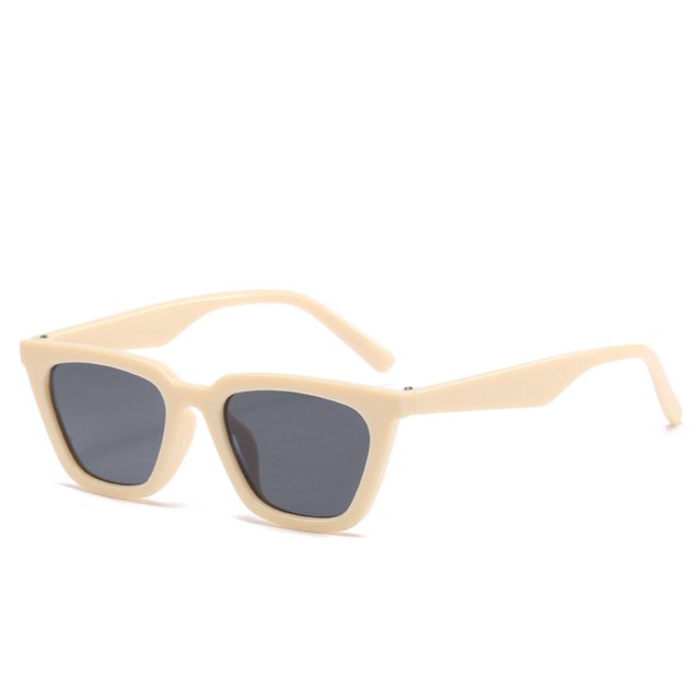 Lunettes de Soleil Multicolores Rétro à Jambe Grand Carrées d'Été Unisexes pour Adultes