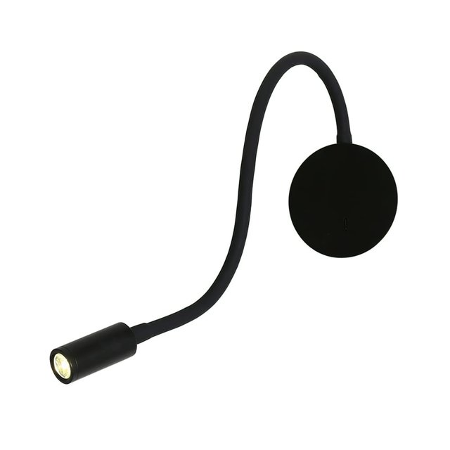 Generic 3W Warm Light Adjustable 360-Degree Bendable Wall Lamp Bedside Reading