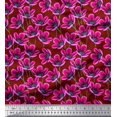 thumbnail image 1 of Soimoi polyester Crepe Fabric Artistic Floral Print Sewing Fabric Yard 52 Inch Wide, 1 of 3