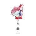 thumbnail image 2 of JJKBVCLO Funny And Cute Badge Reel With Clip Closure For Doctors Teachers Students Workers Etc Cartoon Pattern Badge Workplace Induction Graduation, 2 of 4