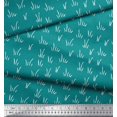 thumbnail image 3 of Soimoi Green Rayon Fabric Brush Stroke Abstract Print Sewing Fabric Yard 42 Inch Wide, 3 of 3