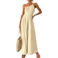 thumbnail image 1 of Combinaison Sans Manches à Épaules Dénudées pour Femmes Pantalon Large, 1 of 2