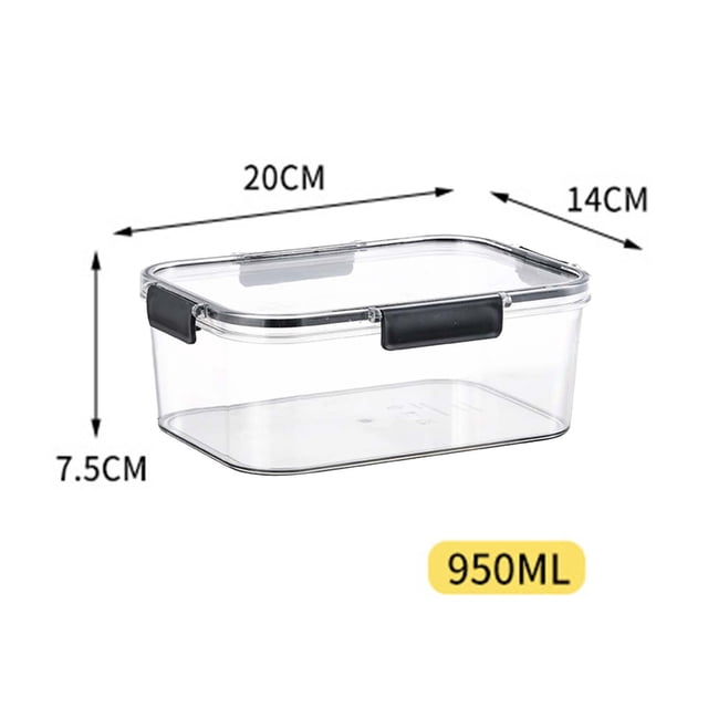 XZNGL Fruit Storage Containers for Fridge Fridge Fruit Storage Containers Transparent Rectangular Preservation Box Refrigerator Storage Box Fruit Bento Box Transparent Sealed Preservation Box