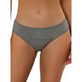 thumbnail image 1 of INSPIRE CHIC Women's Period Underwear Mid-Rised Hipster Panties, Available in Plus Size L Gray, 1 of 4