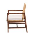 thumbnail image 3 of Pemberly Row Light Honey Rattan and Acacia Wood Arm Chair with Cushion, 3 of 10
