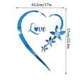 thumbnail image 3 of VogueV Heart-Shaped Acrylic Mirror Wall Sticker - Bedroom Vanity Decor D, 3 of 5