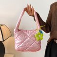 thumbnail image 2 of Sac Fourre-Tout Matelassé pour Femmes, Léger, à Poignée Supérieure, Sac Cabas avec Pendentif, 2 of 9