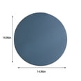 thumbnail image 3 of Round Leather Placemat Solid Colour Faux Leather Placemats , Coffee Mats, Kitchen Table Mats, Waterproof, Easy To Clean Kitchen Table Mats, 3 of 7