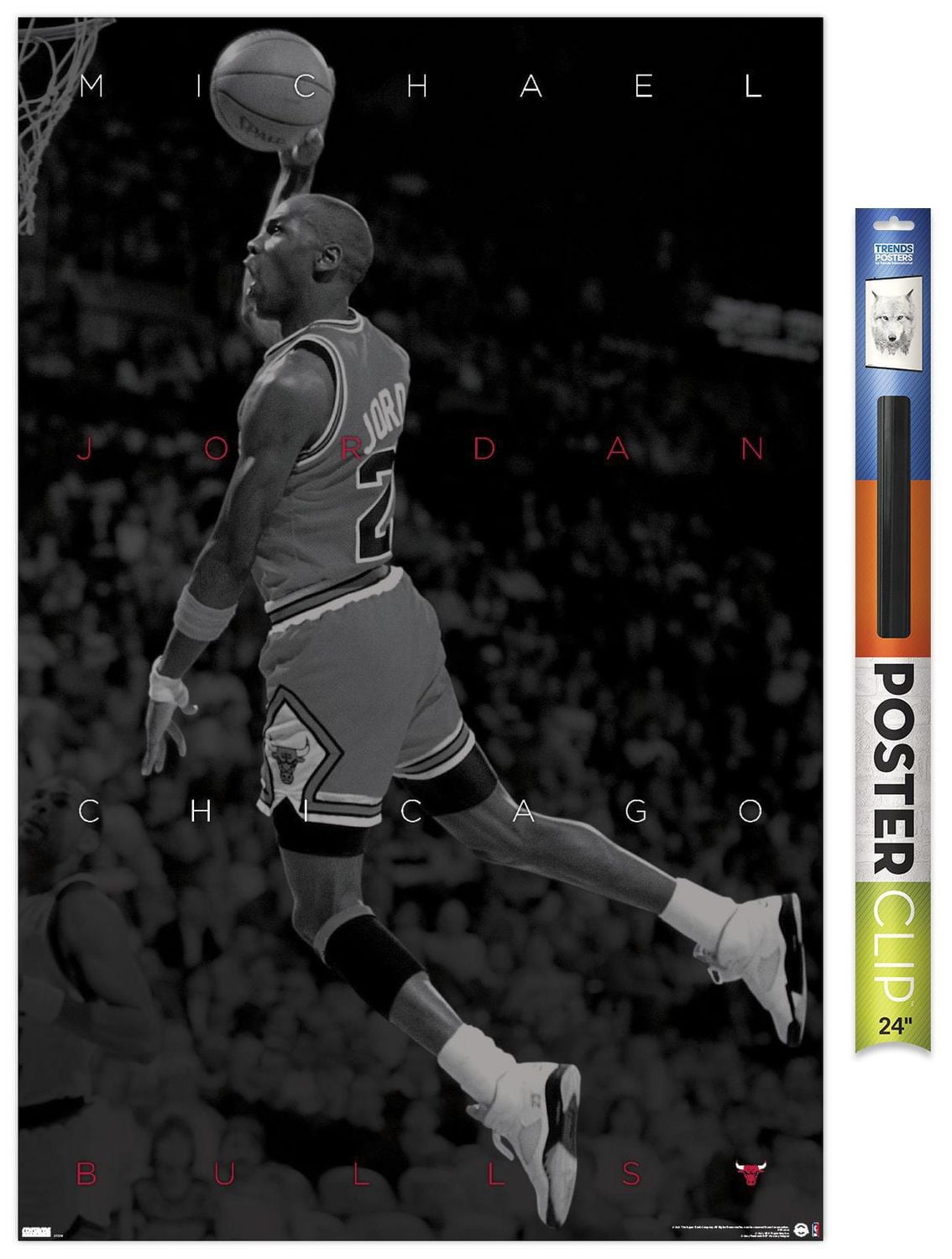 Michael Jordan - Black and White Wall Poster