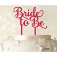 thumbnail image 1 of Bride To Be Wedding Cake Topper Custom Pink Cake Topper Wedding Cake Decoration Available 6-7 Inches Wide, 1 of 1