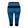 thumbnail image 4 of AherBiu Plus Size Capris for Women Low Rise Elastic Drawstring Joggers Sweatpants Running Sports Capri Pants, 4 of 6