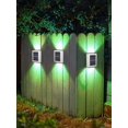 thumbnail image 2 of 2PCS Solar Wall Light Outdoor LED Solar Stair Light UP and Down Illuminate Light Auto ON/OFF Solar Fence Light, 2 of 10