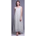thumbnail image 4 of Bimba Robe de Nuit en Rayonne Imprimée pour Femmes, Sans Manches, Tenue de Nuit, Robe Maxi - TG, 4 of 5