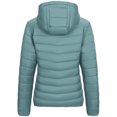 thumbnail image 3 of WRKEKC Lightweight Hooded Parka for Women, Solid Color Long Sleeve Full Zip Coat with Secure Pockets and Ribbed Cuffs, Transitional Season Layer Light Blue M, 3 of 3