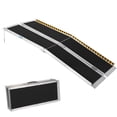thumbnail image 1 of Portable Wheelchair Ramp  with Transition Plate, Aluminum  Non-Skid Surface and Reflective Strips, for Homes, 1 of 7